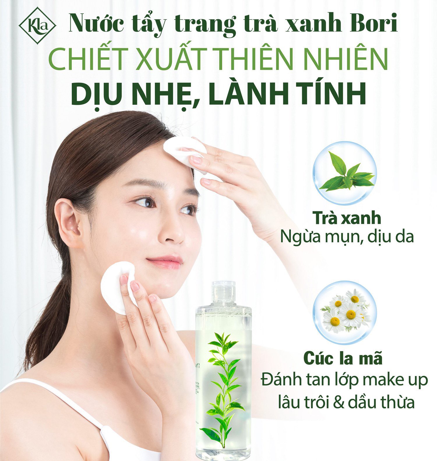 Nước Tẩy Trang Trà Xanh Bori