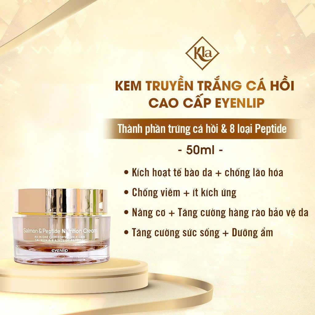 KEM TRUYỀN TRẮNG CÁ HỒI PEPTIDE EYENLIP