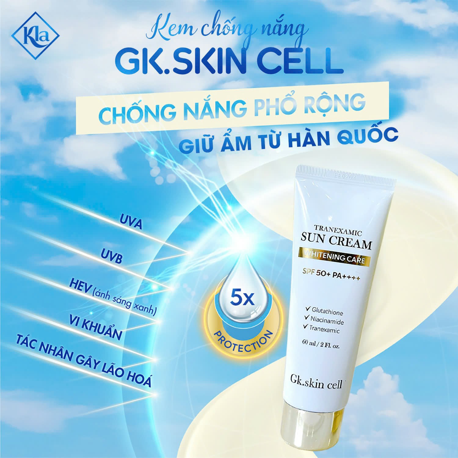 KEM CHỐNG NẮNG GK.SKIN CELL