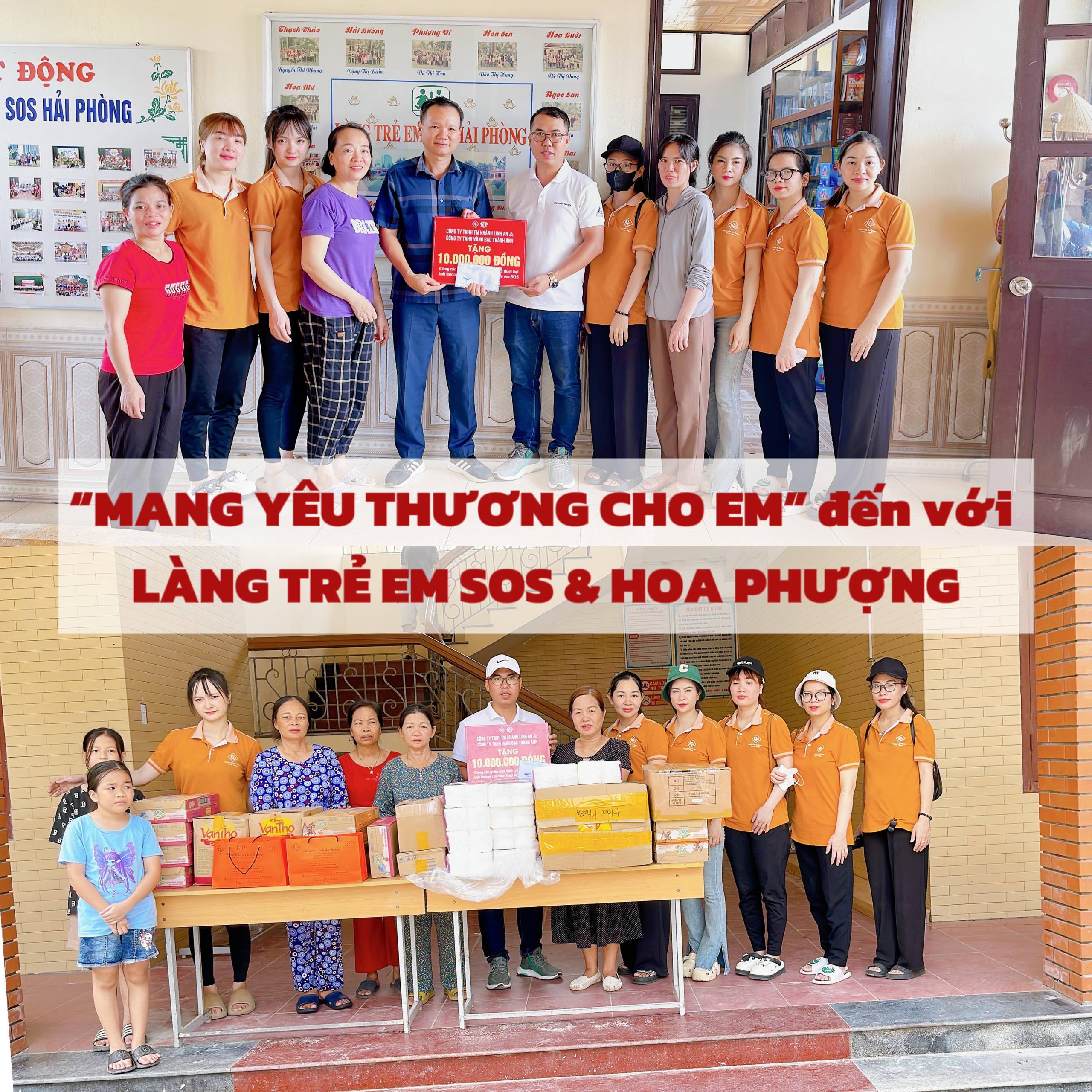 KHÁNH LINH AN GROUP CÙNG CHUYẾN ĐI THIỆN NGUYỆN TẠI LÀNG TRẺ EM SOS & HOA PHƯỢNG HẢI PHÒNG