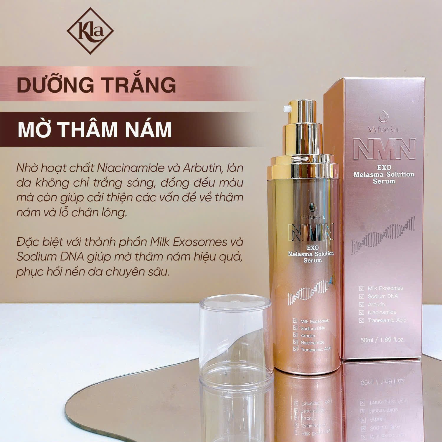 SERUM TRẮNG DA MỜ NÁM NMN MYHAELYN