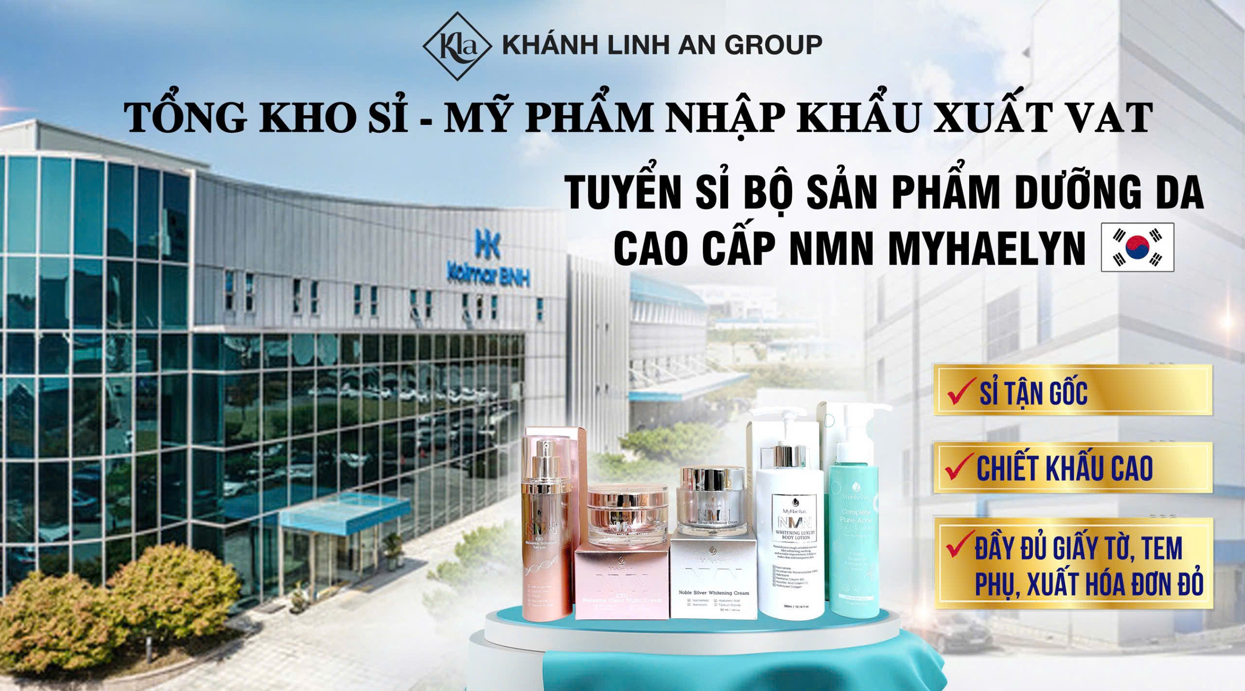 BỘ SẢN PHẨM NMN NHẬP KHẨU CHÍNH NGẠCH HÀN QUỐC THƯƠNG HIỆU MYHAELYN